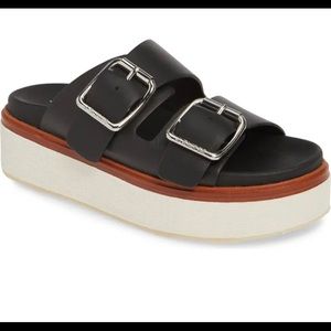 Bowie platform slide sandal